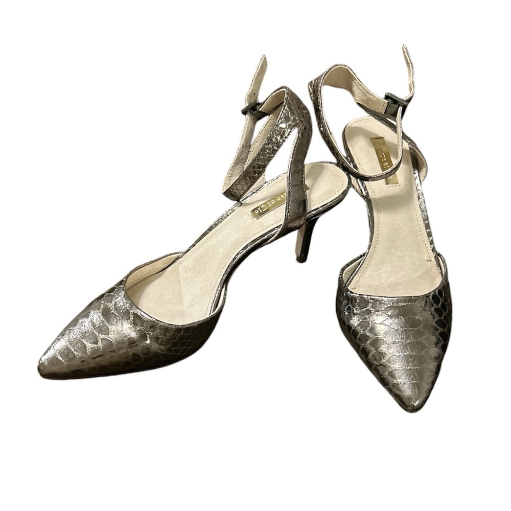 Louise et Cie Esperance Gunmetal Mirror Whips Pump